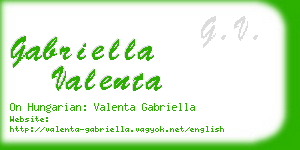 gabriella valenta business card